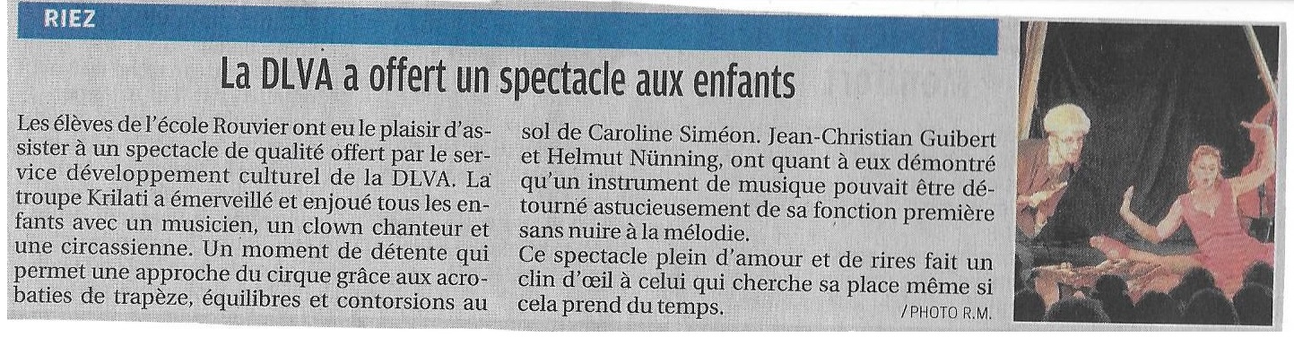 Presse A place fou Us - La provence 02-12-2017