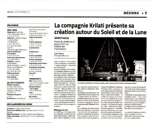 Presse Lune l'autre 2019-11-07 Midi-Libre
